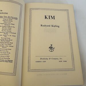 Kim by Rudyard Kipling Hardcover 1901 Antique No Dustcover
